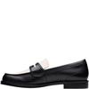 CLARKS WOMENS SLIP ON LOAFER - BLACK MULTI